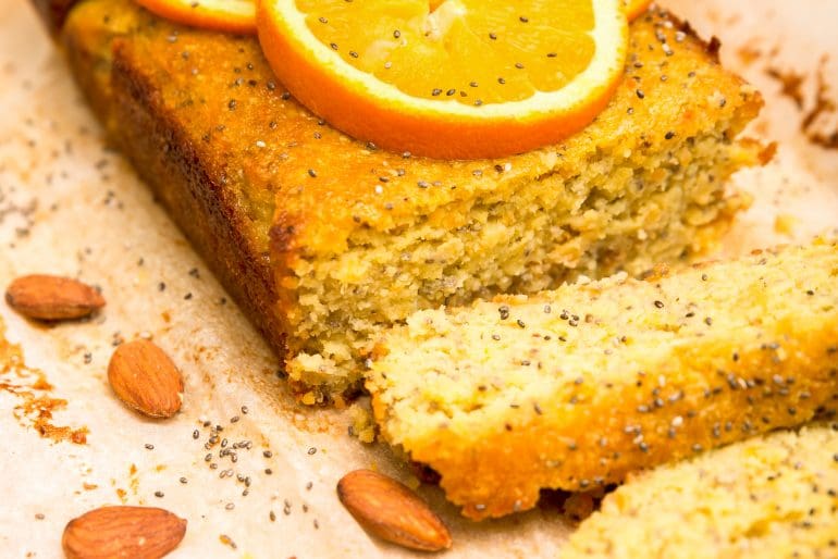 Nuts for Life - Almond, orange and chia cake