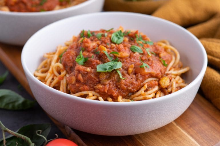 Chestnut bolognese recipe